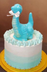 white chocolate dinosaur from Joulietta Chocolatier & Patissier